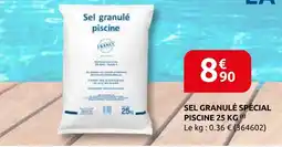 Rural Master Sel granulé spécial piscine 25 kg offre