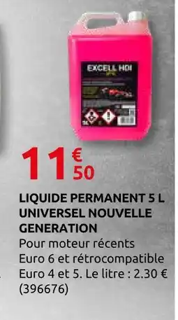 Rural Master Liquide permanent universel nouvelle génération offre