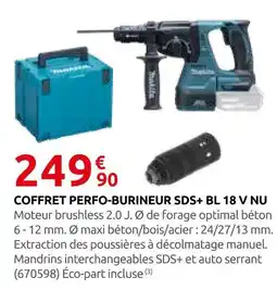 Rural Master Makita coffret perfo-burineur sds+ bl 18 v nu offre