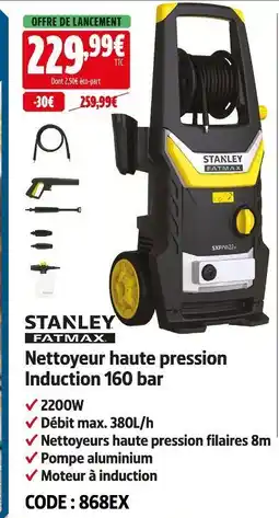 Screwfix Stanley fatmax nettoyeur haute pression induction 160 bar offre