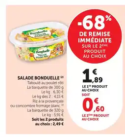 Super U Bonduelle salade offre