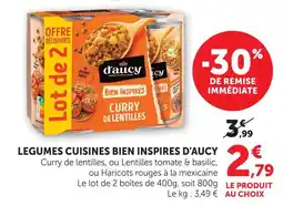 Super U D'aucy legumes cuisines bien inspires offre