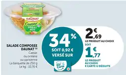 Super U Daunat salade composée offre