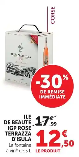 Super U Terrazza d'isula igp rosé ile de beauté offre
