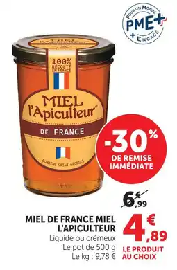 Super U Miel l'apiculteur miel de france offre