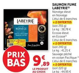 Super U Labeyrie saumon fumé offre
