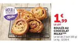 Super U Milka roulés au chocolat offre
