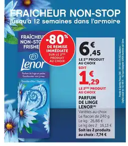 Super U Lenor parfum de linge offre