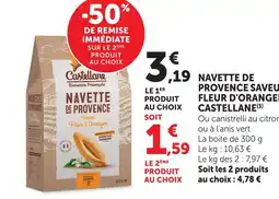 Super U Castellane navette de provence saveur fleur d'oranger offre