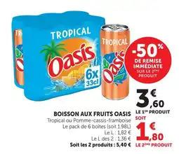 Super U Oasis boisson aux fruits offre