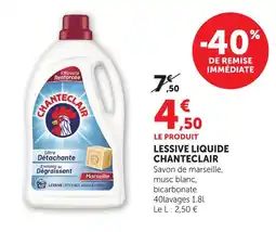 Super U Chanteclair lessive liquide offre