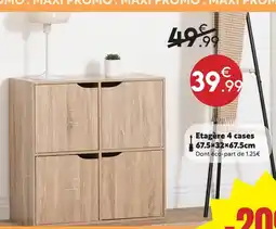 Maxi Bazar Étagère 4 cases offre