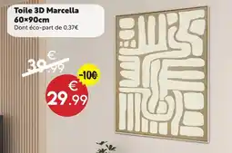Maxi Bazar Toile 3d marcella offre