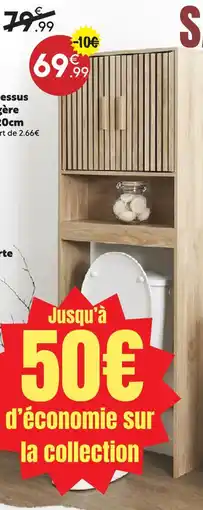 Maxi Bazar Meuble dessus wc 1 étagère offre
