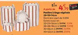 Maxi Bazar Panière à linge végétale offre