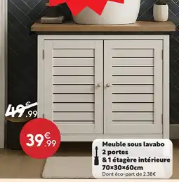Maxi Bazar Meuble sous lavabo offre