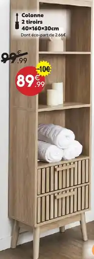 Maxi Bazar Colonne 2 tiroirs offre