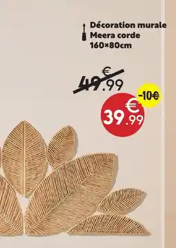 Maxi Bazar Décoration murale meera corde offre