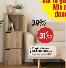 Maxi Bazar Étagère 3 cases offre