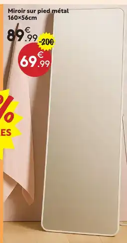 Maxi Bazar Miroir sur pied métal offre