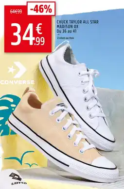 Intersport Converse chuck taylor all star madison ox offre