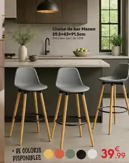 Maxi Bazar Chaise de bar maxon offre