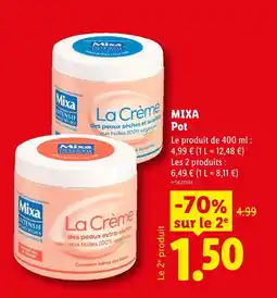 Lidl Mixa pot la crème des peaux extra-sèches offre