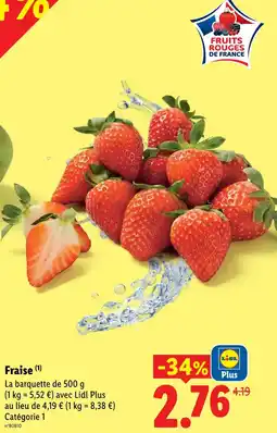 Lidl Fraise offre