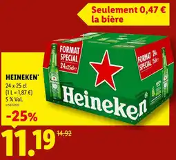 Lidl Heineken bière format spécial offre