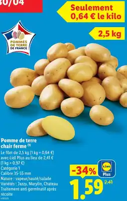 Lidl Pommes de terre de france pommes de terre chair ferme offre