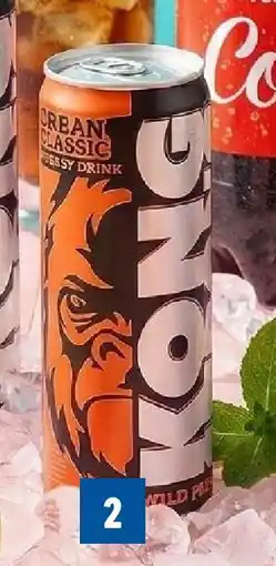 Lidl Kong strong colossus energy drink goyave offre