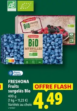 Lidl Freshona fruits surgelés bio offre