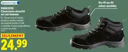 Lidl Parkside chaussures sécurité en cuir homme offre