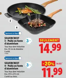 Lidl Silvercrest poêle en fonte d'aluminium offre
