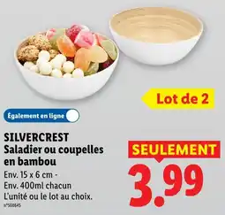 Lidl Silvercrest saladier en bambou offre