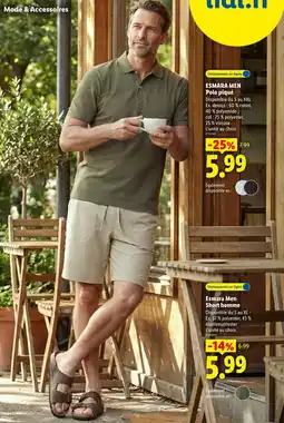Lidl Esmara men polo piqué offre