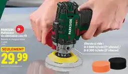 Lidl Parkside polisseuse de rénovation sans fil offre