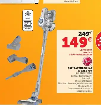 Super U Aspirateur Balai offre