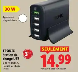 Lidl Tronic station de charge usb offre