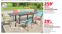 Super U Table extensible carnac offre