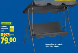 Lidl Livarno balancelle offre