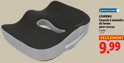 Lidl Livarno coussin à mémoire de forme pour coccyx offre