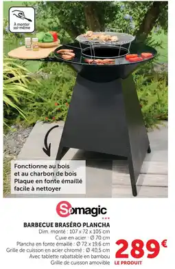 Super U Somagic barbecue braséro plancha offre