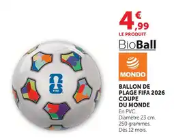 Super U Mondo ballon de plage fifa 2026 coupe du monde offre