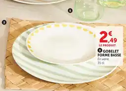 Super U Gobelet forme basse offre