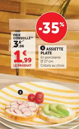 Super U Assiette plate offre