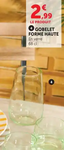 Super U Gobelet forme haute offre