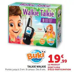 Super U Buki france talkie walkie offre