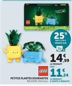 Super U Lego petites plantes souriantes offre