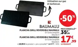 Super U Baumalu plancha grill reversible offre